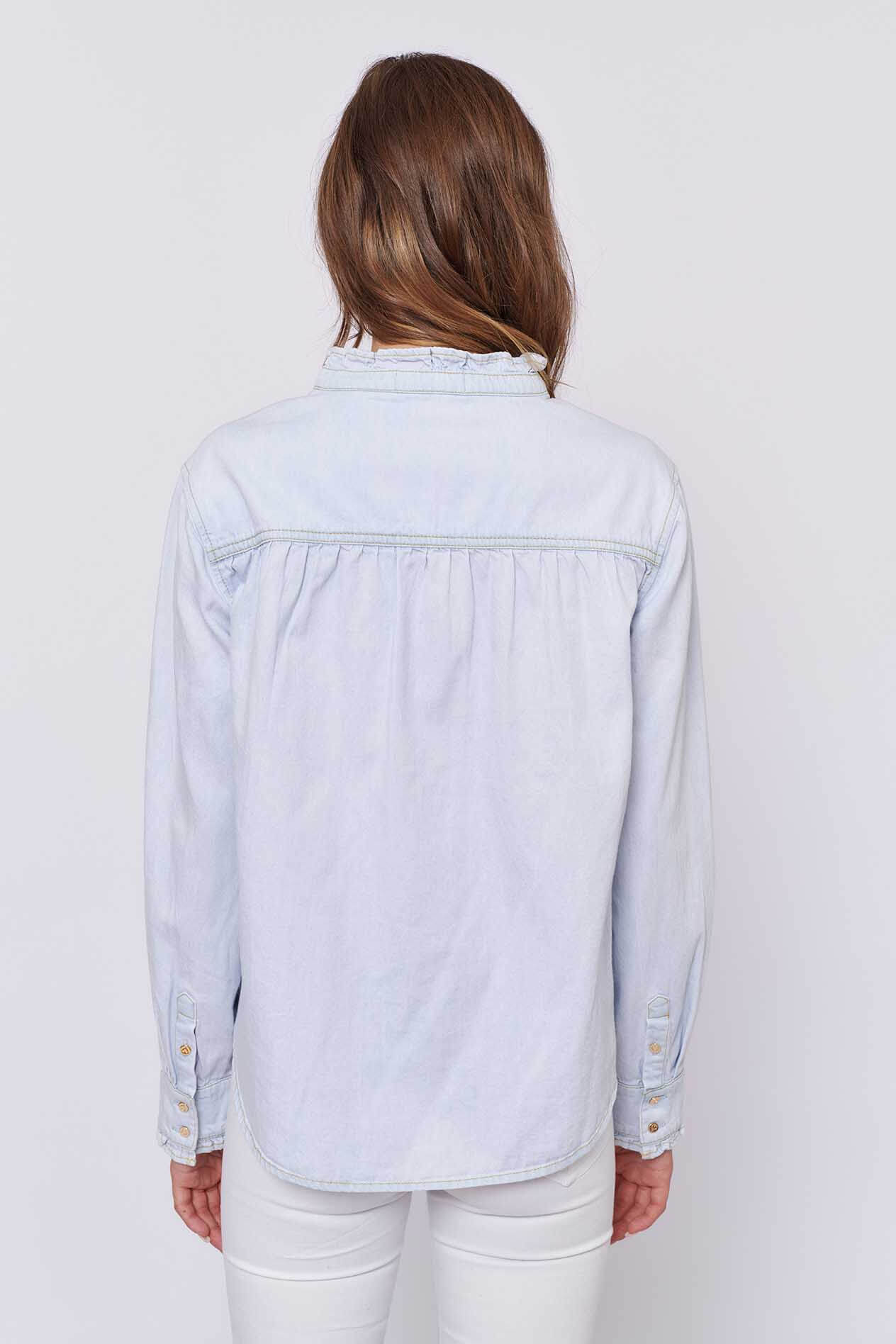Belissima Shirt in Pale Blue Denim Belissima Shirt in Pale Blue Denim