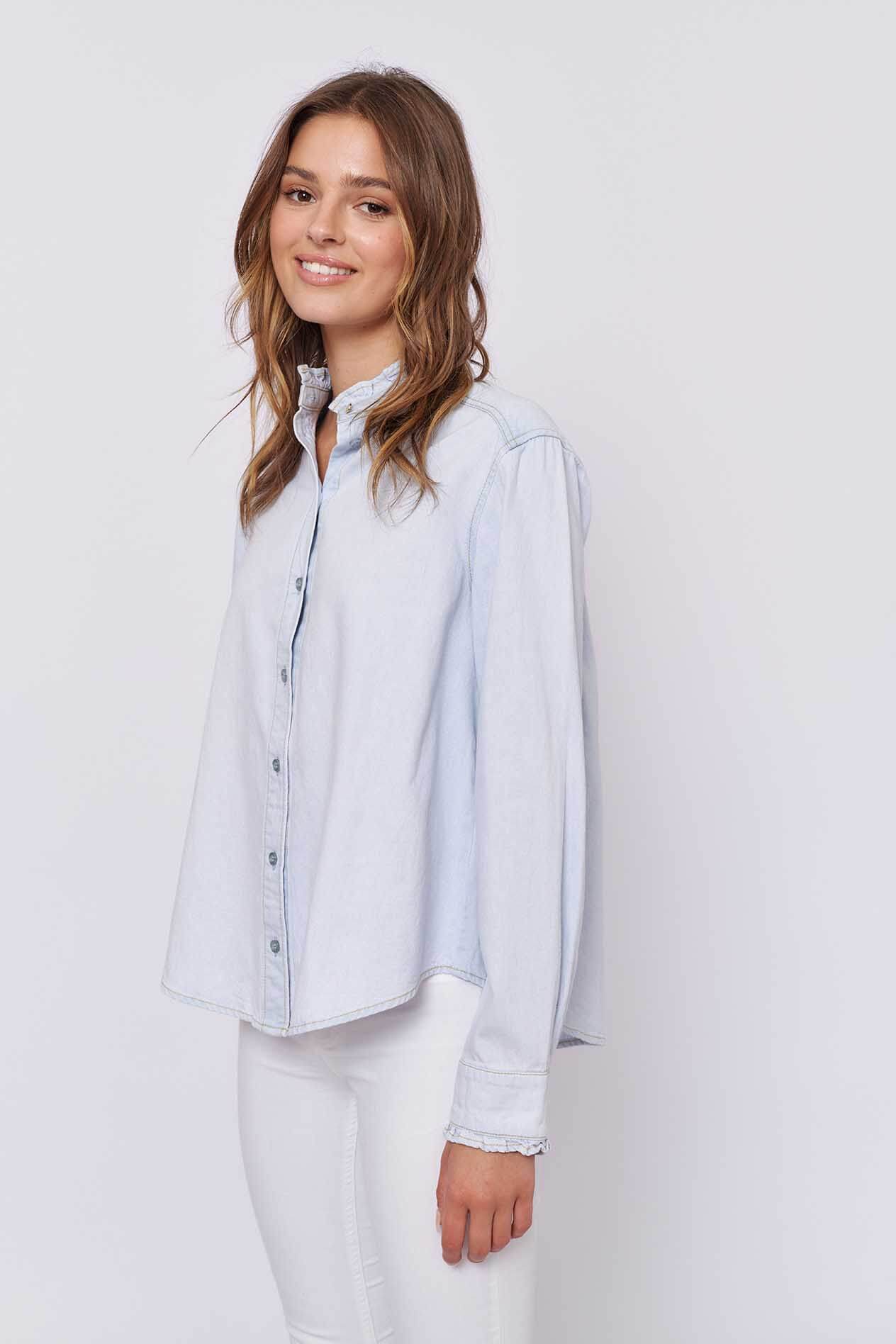 Belissima Shirt in Pale Blue Denim Belissima Shirt in Pale Blue Denim