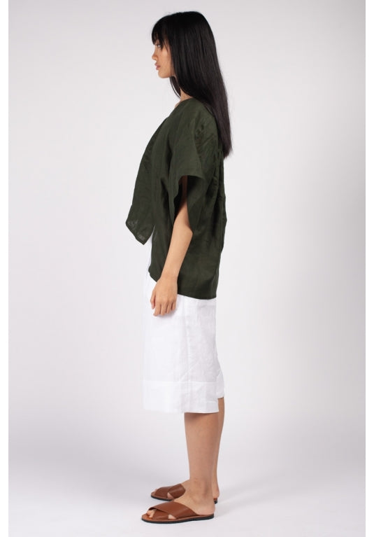 Fuzuki Top in Khaki Fuzuki Top in Khaki