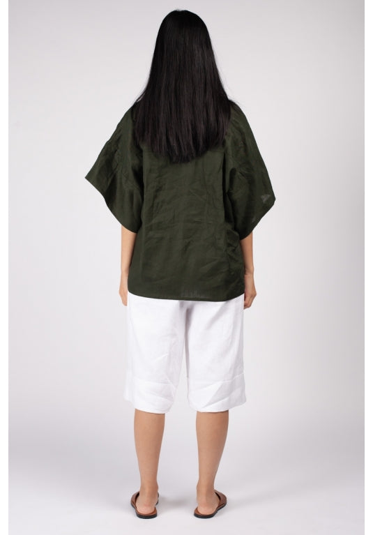 Fuzuki Top in Khaki Fuzuki Top in Khaki
