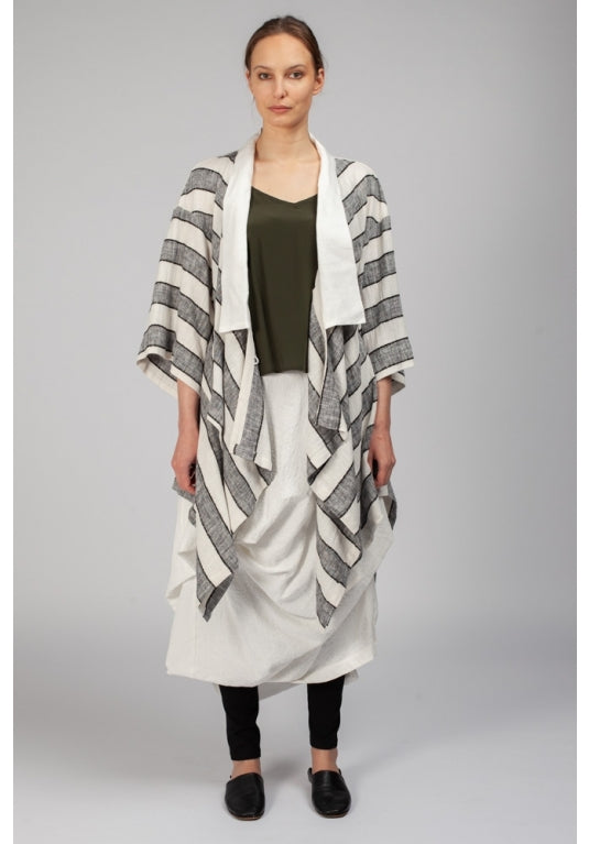 Haori Jacket Grey Stripe Haori Jacket Grey Stripe