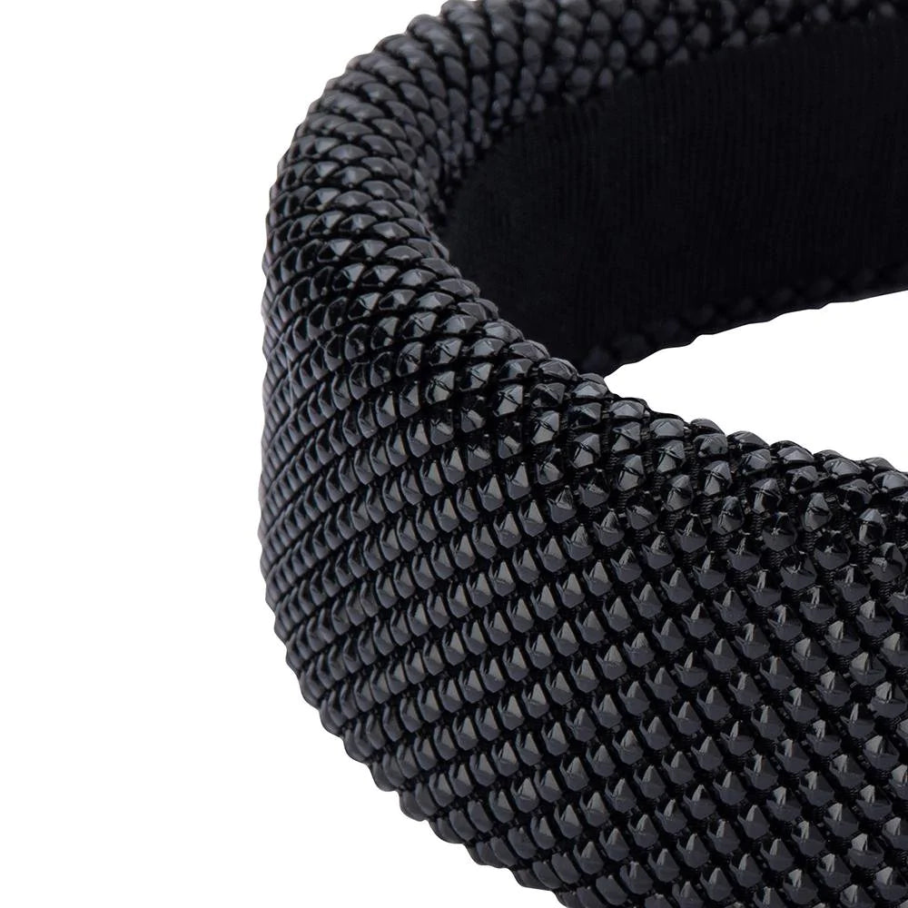 Ebony Metal Mesh Headband in Black Ebony Metal Mesh Headband in Black