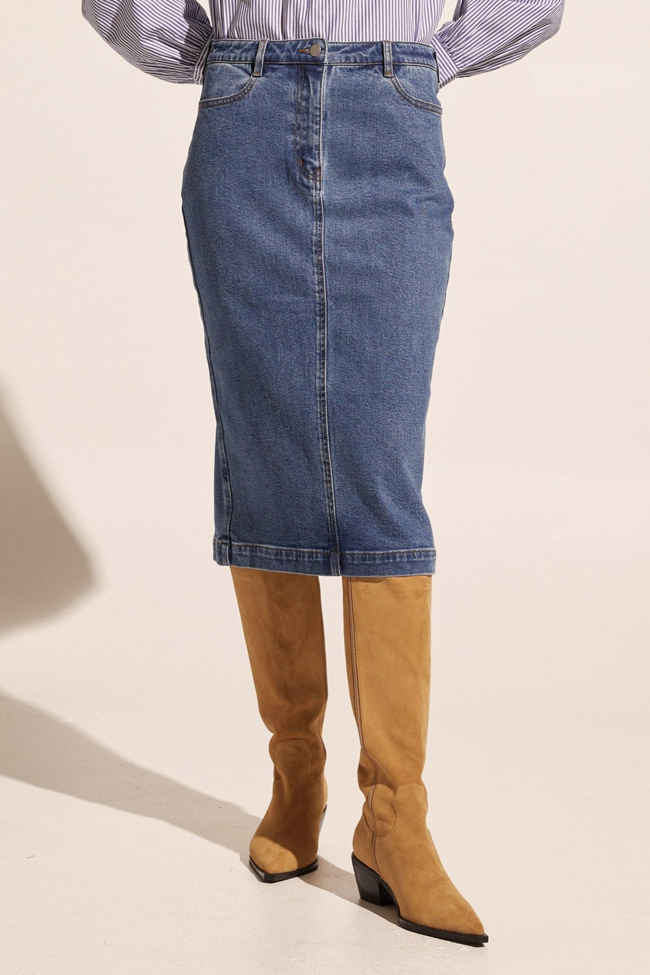 Element Skirt in Mid Denim Element Skirt in Mid Denim