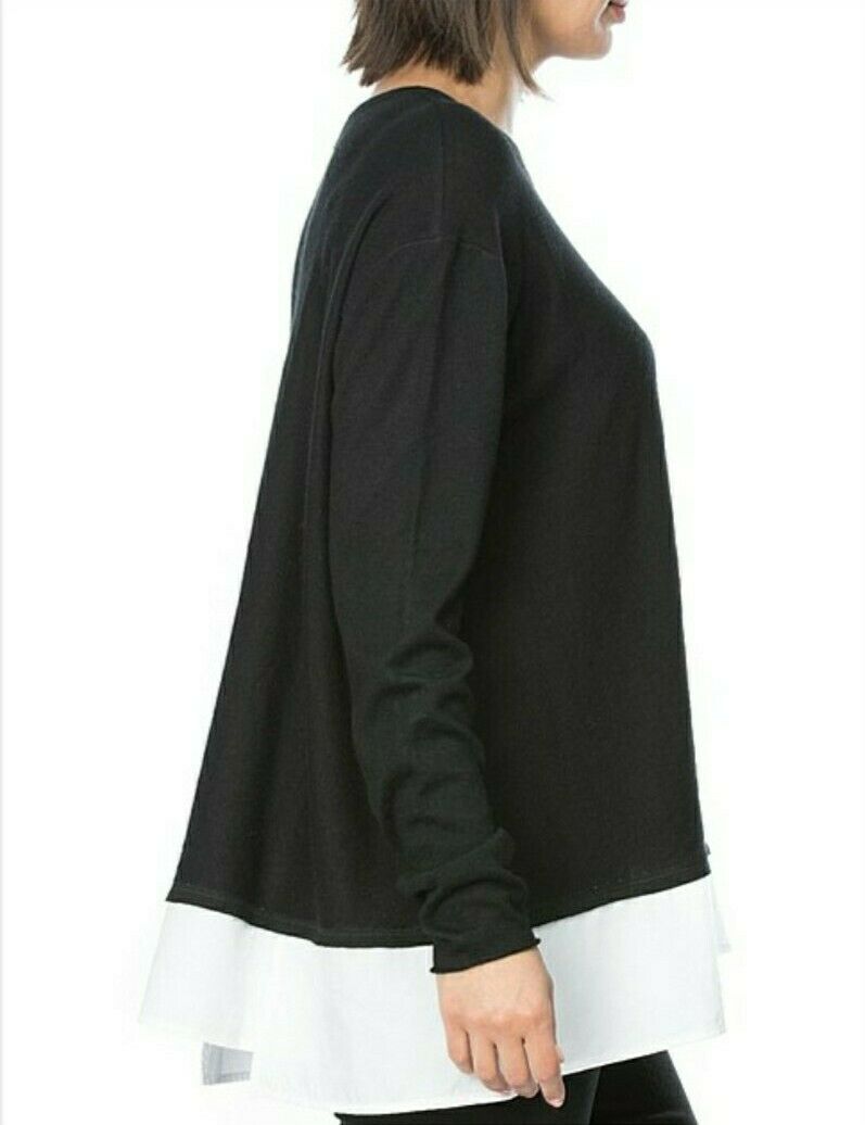 Contrast Hem Layered Knit Contrast Hem Layered Knit