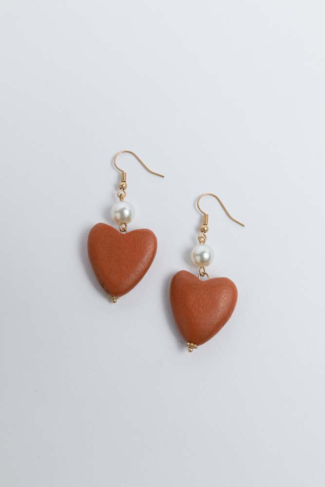 Que Sera Sera Earrings in Terracotta Que Sera Sera Earrings in Terracotta