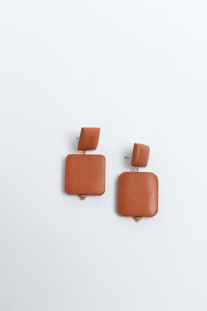Greta Earrings in Terracotta Greta Earrings in Terracotta
