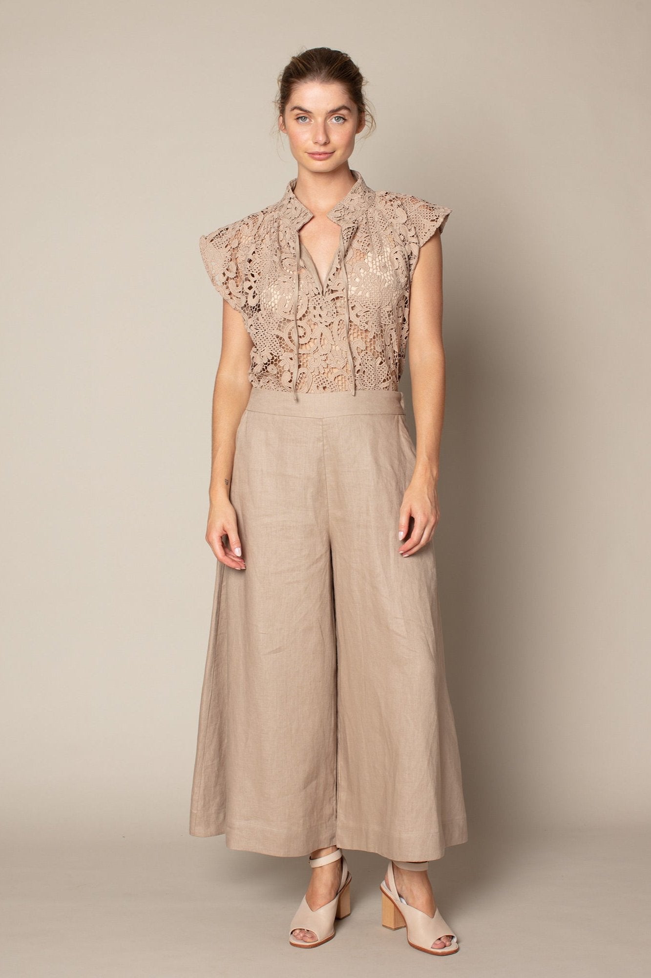 Court Pant in Caramello Court Pant in Caramello