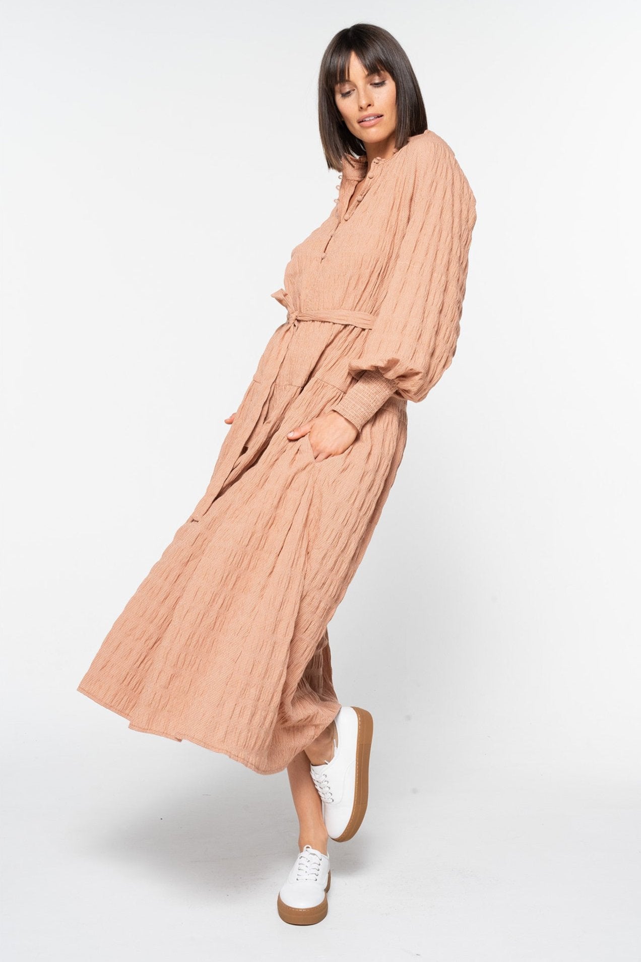 Tether Dress in Russet Mini Tether Dress in Russet Mini