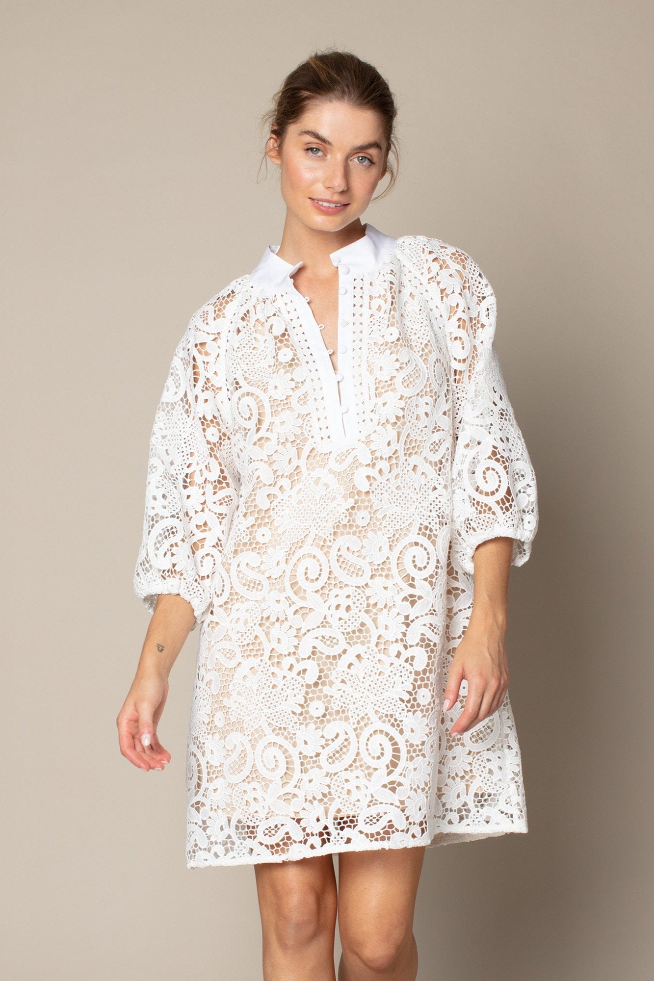 Usher Dress in Porcelain Lace Usher Dress in Porcelain Lace